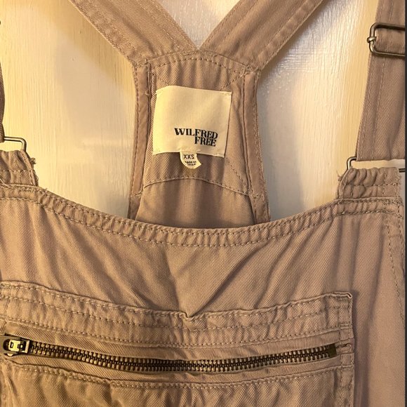 Valletta Aritzia Moto Overalls in Light Gray - Picture 4 of 6